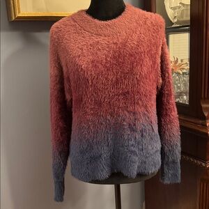 Ombré Fuzzy Sweater